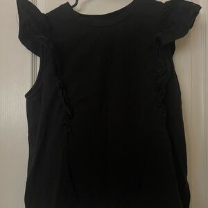 a new day Black Ruffle Sleeve Blouse